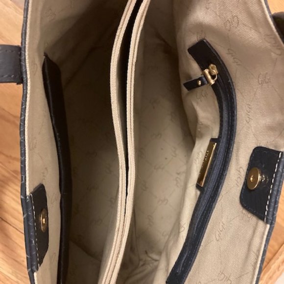 Gigi New York Navy Python Teddie Tote - Picture 3 of 6